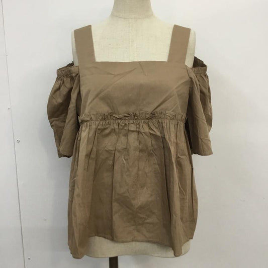 アーバンリサーチ URBAN RESEARCH シャツ、ブラウス 半袖 UR75-23O002 肩開きブラウス FREE 無地 ベージュ / ベージュ /  レディース USED 古着 中古 10067714