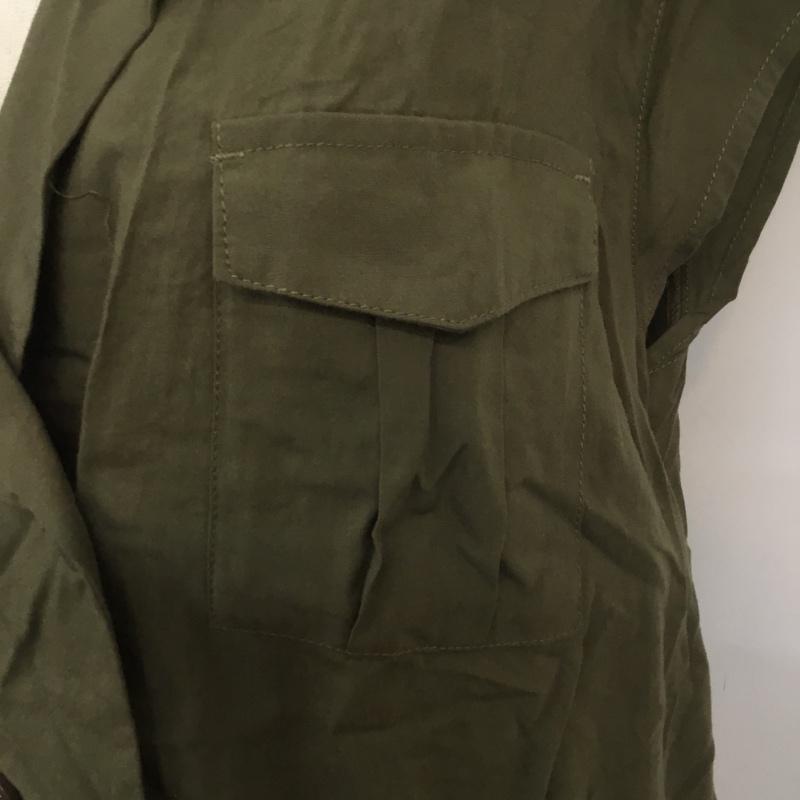 ダブルクローゼット w closet シャツ、ブラウス 半袖 タグ付 FREE 無地 カーキ / カーキ /  レディース USED 古着 中古 10067716