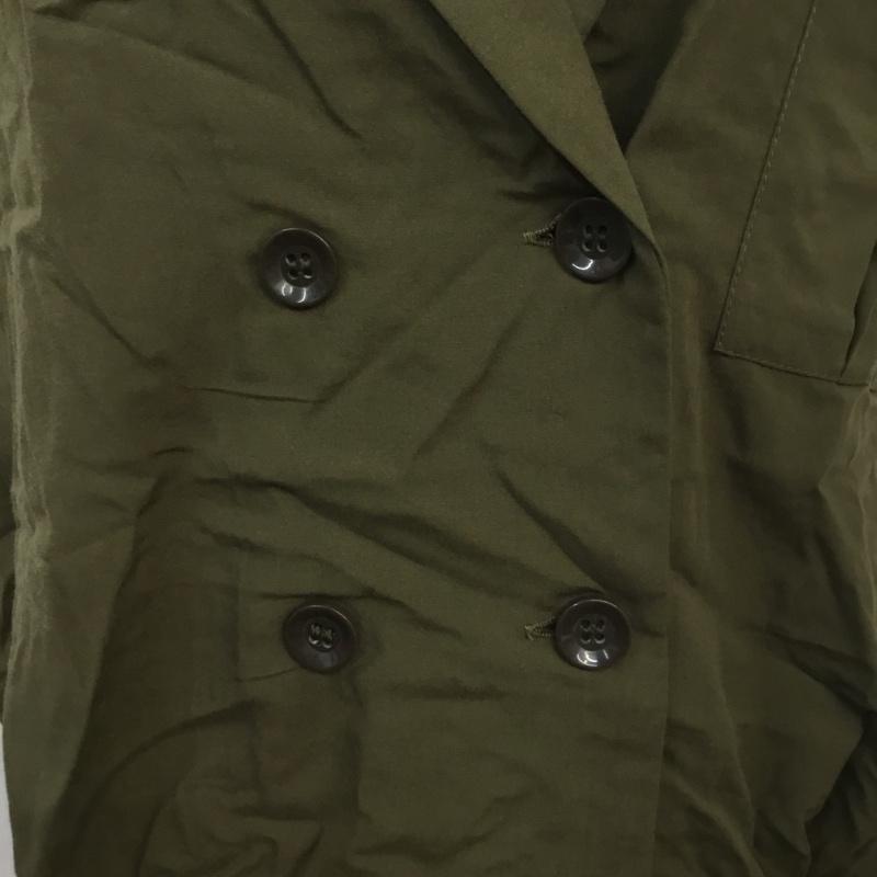 ダブルクローゼット w closet シャツ、ブラウス 半袖 タグ付 FREE 無地 カーキ / カーキ /  レディース USED 古着 中古 10067716