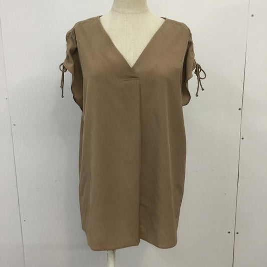 ビス ViS カットソー 半袖 タグ付 FREE 無地 茶 / ブラウン /  レディース USED 古着 中古 10067757