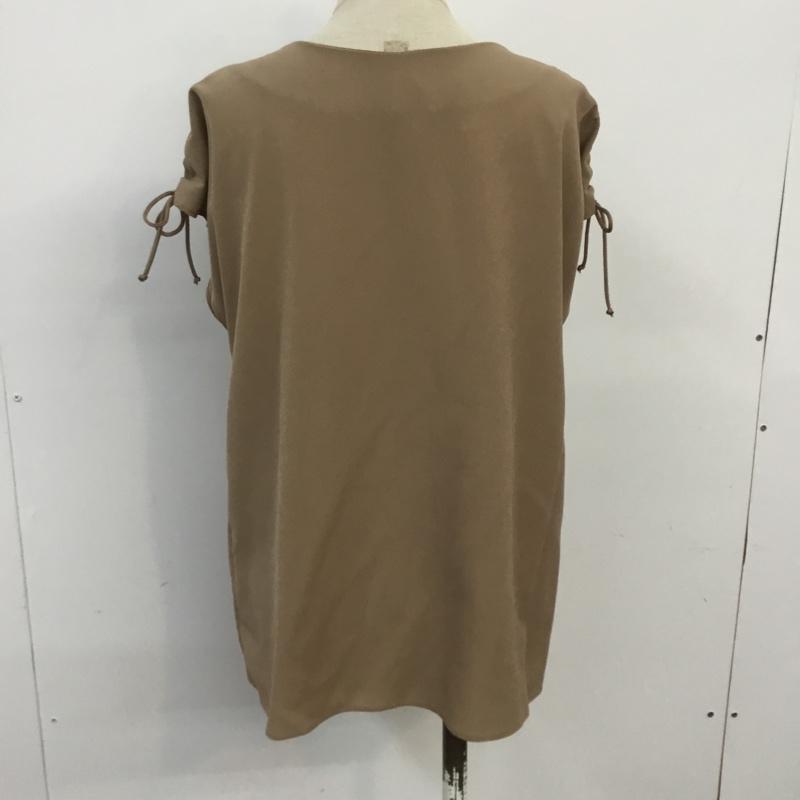 ビス ViS カットソー 半袖 タグ付 FREE 無地 茶 / ブラウン /  レディース USED 古着 中古 10067757