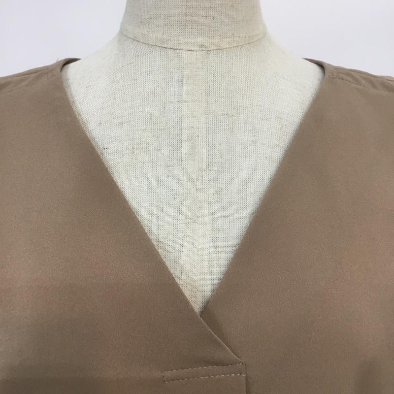 ビス ViS カットソー 半袖 タグ付 FREE 無地 茶 / ブラウン /  レディース USED 古着 中古 10067757