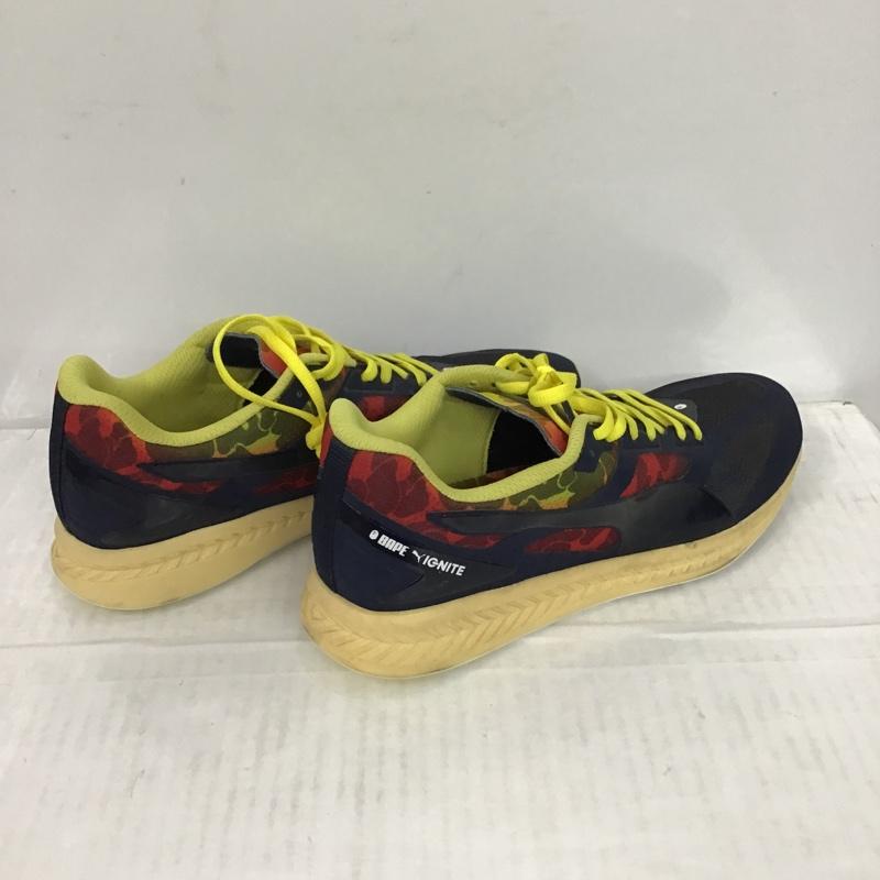 プーマ PUMA スニーカー スニーカー 359539-01 IGNITE x BAPE A BATHING APE ア ベイシング エイプ 28cm 箱有 28.0cm ロゴ、文字 マルチカラー / マルチカラー /  メンズ USED 古着 中古 10067763