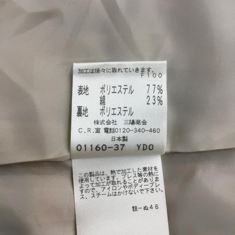トランスワーク TRANS WORK スカート ひざ丈スカート 44 無地 ベージュ / ベージュ /  レディース USED 古着 中古 10067767