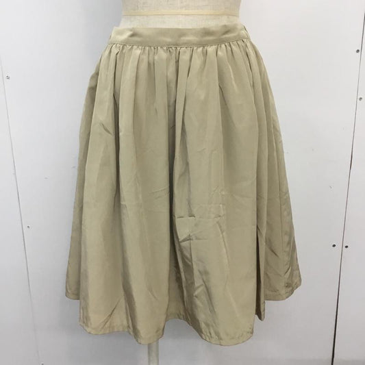 ナチュラルビューティーベーシック NATURAL BEAUTY BASIC スカート ミニスカート M 無地 ベージュ / ベージュ /  レディース USED 古着 中古 10067768