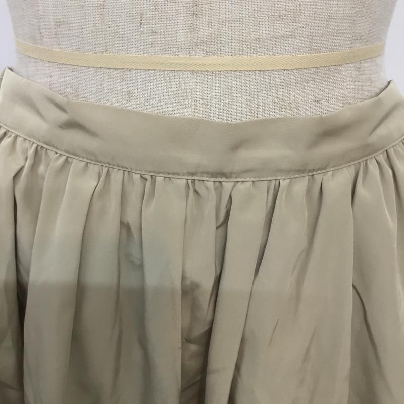 ナチュラルビューティーベーシック NATURAL BEAUTY BASIC スカート ミニスカート M 無地 ベージュ / ベージュ /  レディース USED 古着 中古 10067768