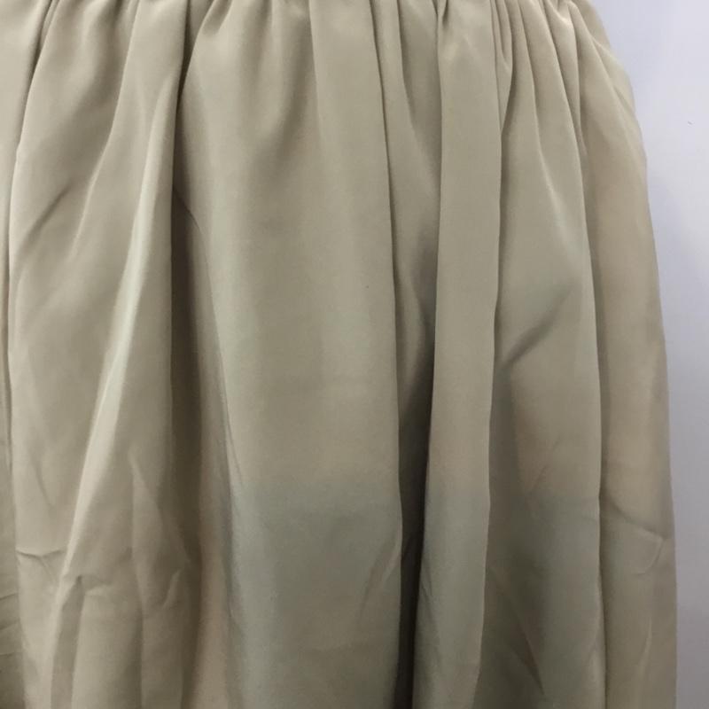 ナチュラルビューティーベーシック NATURAL BEAUTY BASIC スカート ミニスカート M 無地 ベージュ / ベージュ /  レディース USED 古着 中古 10067768