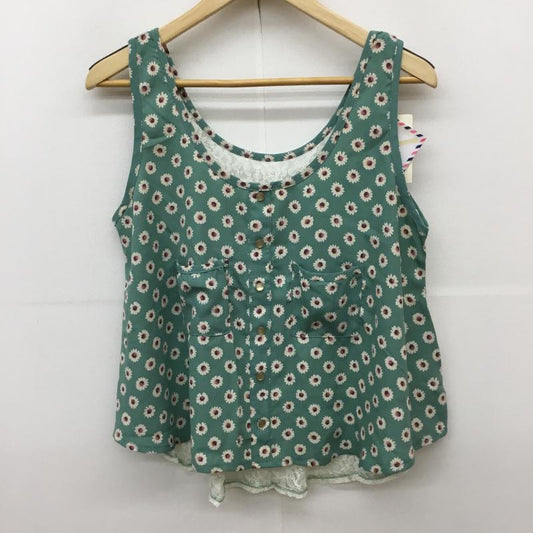 フリーズマート FREE'S MART キャミソール キャミソール タグ付き M 花柄 薄緑 / ライトグリーン /  レディース USED 古着 中古 10067887