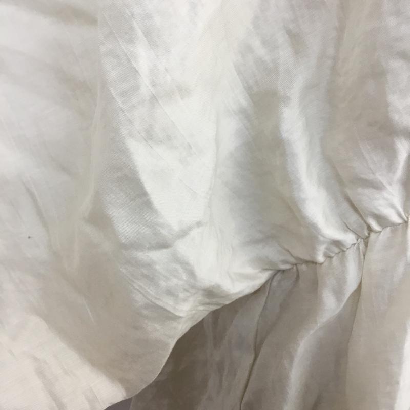 ローリーズファーム LOWRYS FARM カットソー 長袖 LF621049AD ギャザー FREE 無地 アイボリー / アイボリー /  レディース USED 古着 中古 10068090