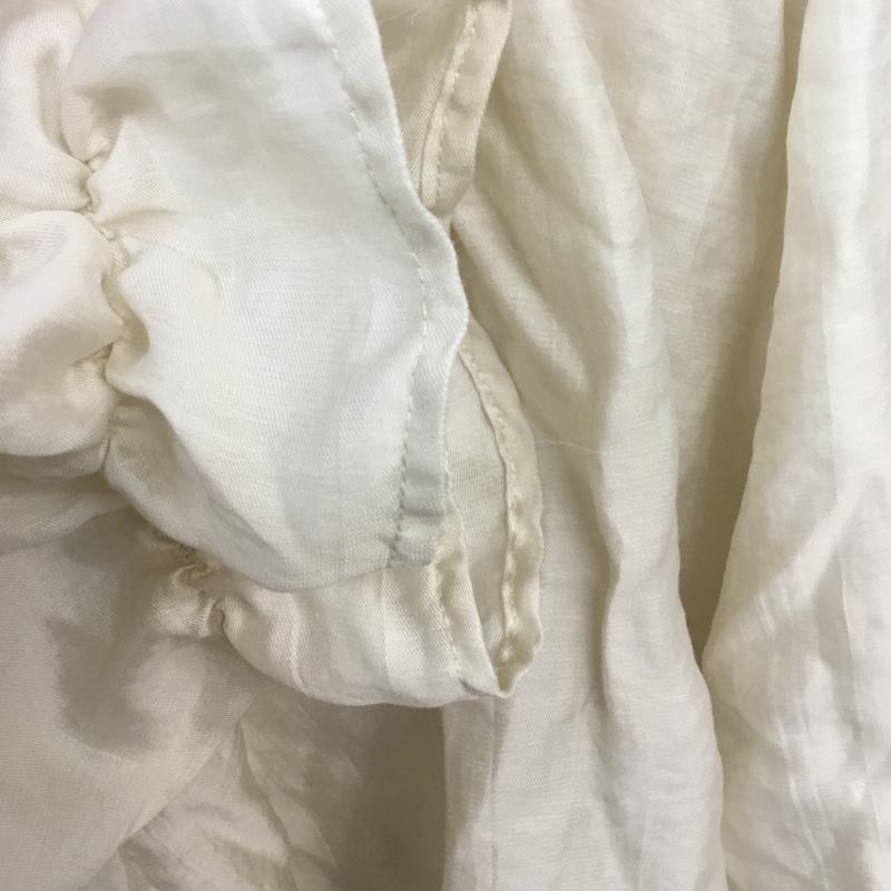 ローリーズファーム LOWRYS FARM カットソー 長袖 LF621049AD ギャザー FREE 無地 アイボリー / アイボリー /  レディース USED 古着 中古 10068090