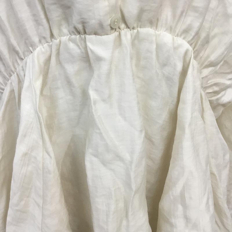 ローリーズファーム LOWRYS FARM カットソー 長袖 LF621049AD ギャザー FREE 無地 アイボリー / アイボリー /  レディース USED 古着 中古 10068090