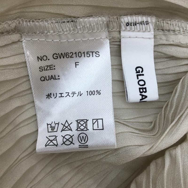 グローバルワーク GLOBAL WORK カットソー 七分袖 FREE 無地 アイボリー / アイボリー /  レディース USED 古着 中古 10068141