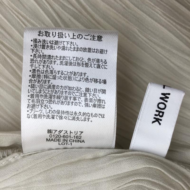 グローバルワーク GLOBAL WORK カットソー 七分袖 FREE 無地 アイボリー / アイボリー /  レディース USED 古着 中古 10068141