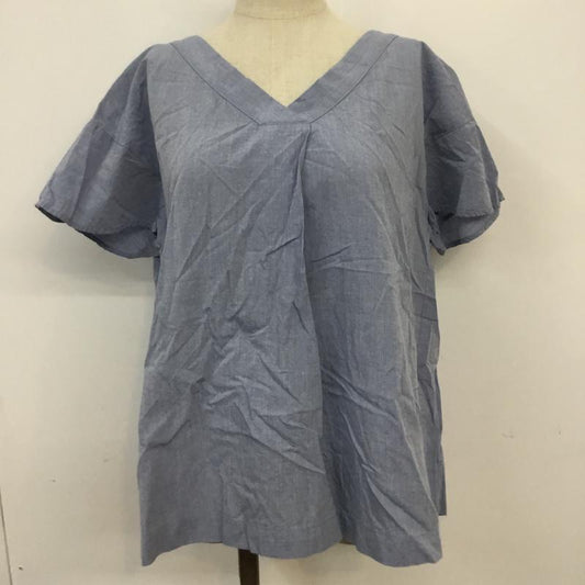 ナチュラルビューティーベーシック NATURAL BEAUTY BASIC シャツ、ブラウス 半袖 M 無地 水色 / ライトブルー /  レディース USED 古着 中古 10068208