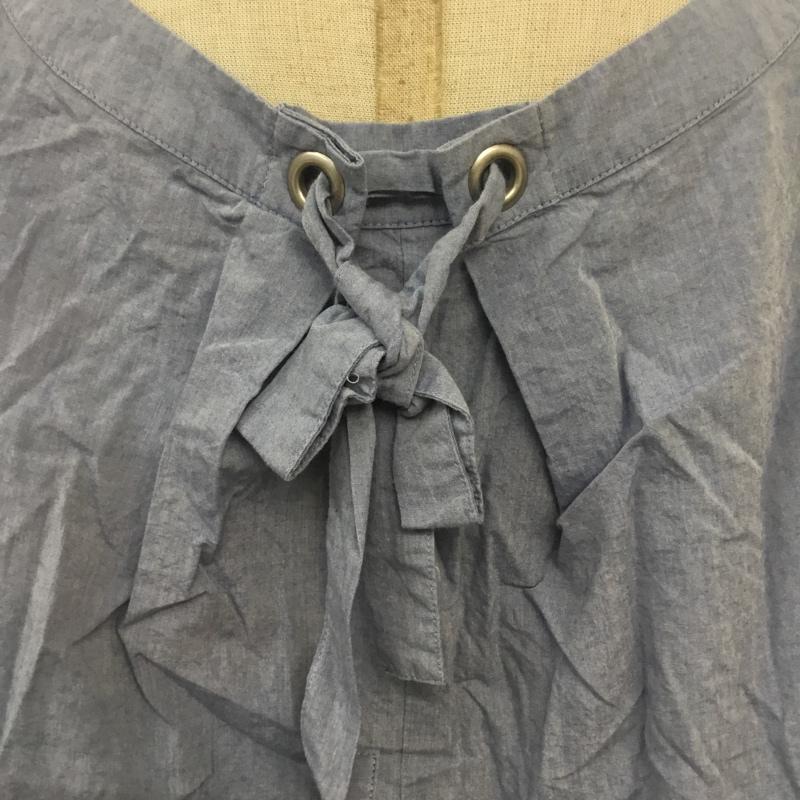 ナチュラルビューティーベーシック NATURAL BEAUTY BASIC シャツ、ブラウス 半袖 M 無地 水色 / ライトブルー /  レディース USED 古着 中古 10068208