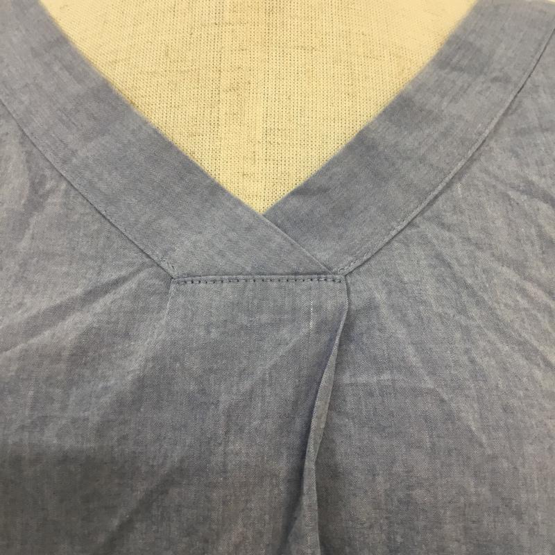 ナチュラルビューティーベーシック NATURAL BEAUTY BASIC シャツ、ブラウス 半袖 M 無地 水色 / ライトブルー /  レディース USED 古着 中古 10068208
