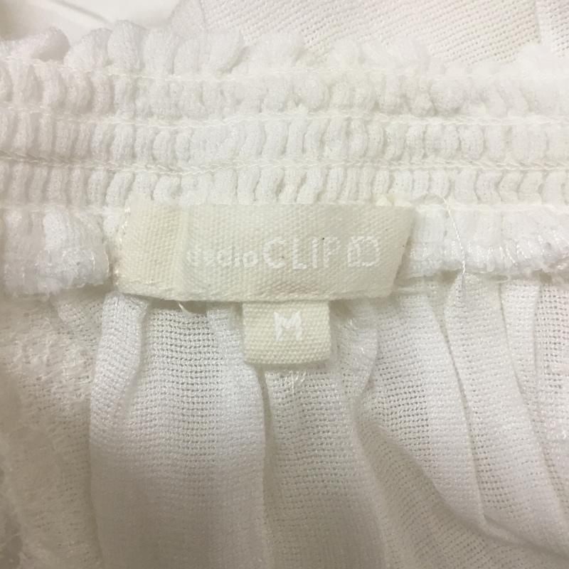 スタディオクリップ studio CLIP カットソー 七分袖 M 無地 白 / ホワイト /  レディース USED 古着 中古 10068265