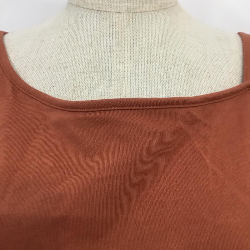 ジーナシス JEANASIS カットソー 半袖 FREE 無地 橙 / オレンジ /  レディース USED 古着 中古 10068272