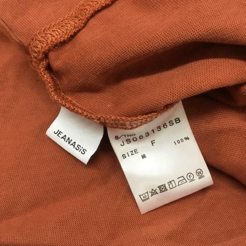 ジーナシス JEANASIS カットソー 半袖 FREE 無地 橙 / オレンジ /  レディース USED 古着 中古 10068272