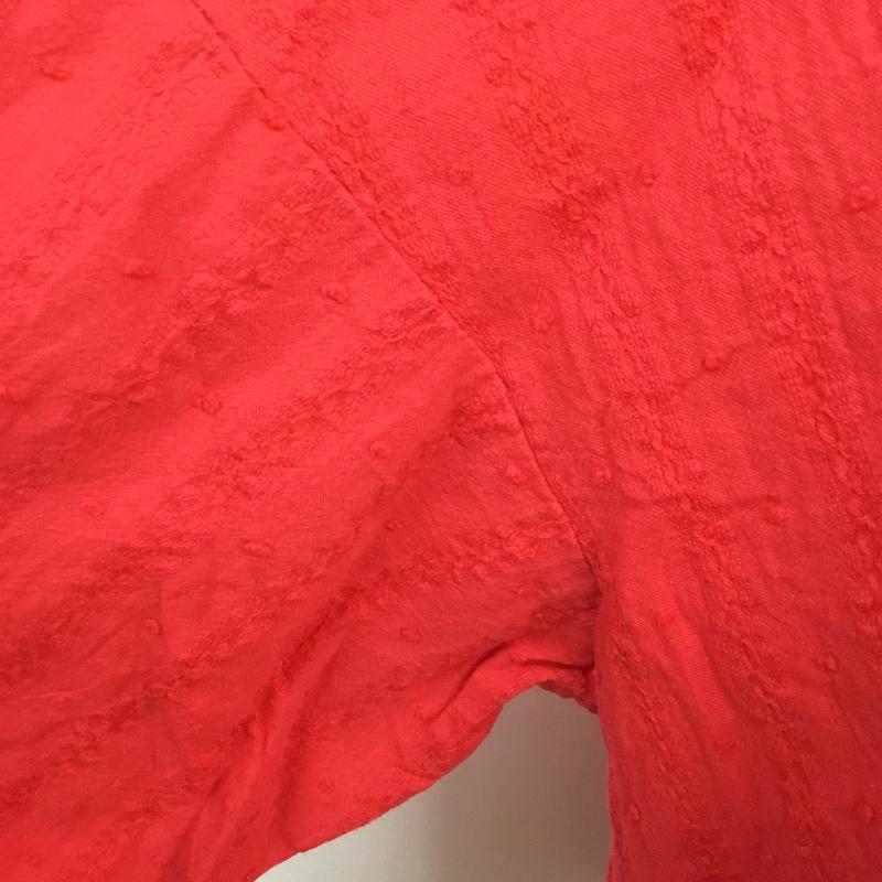 メルロー merlot シャツ、ブラウス 長袖 無地 赤 / レッド /  レディース USED 古着 中古 10068294