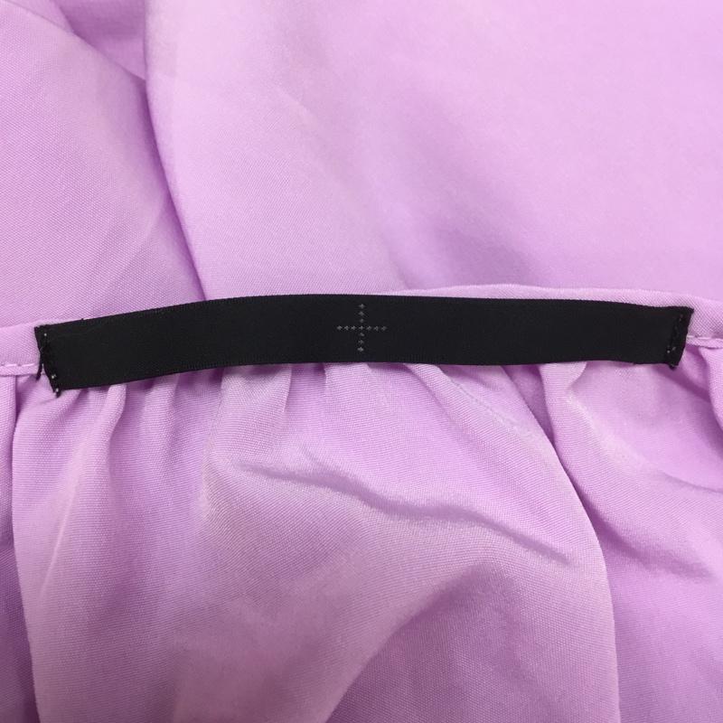 ケービーエフプラス KBF+ カットソー 長袖 KP84-23D060 シフォンドッキングプルオーバー 無地 紫 / パープル /  レディース USED 古着 中古 10068295