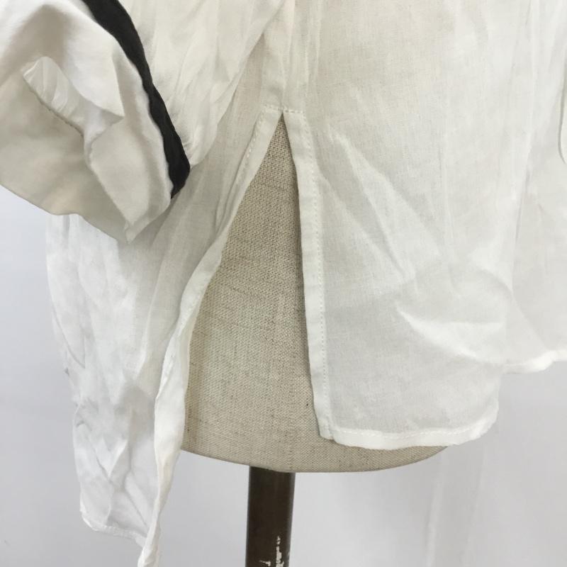 ダブルクローゼット w closet シャツ、ブラウス 七分袖 FREE 無地 白 / ホワイト /  レディース USED 古着 中古 10068299