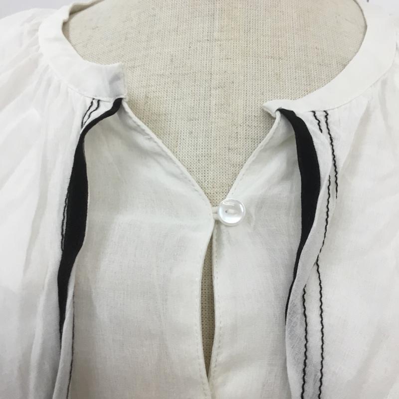 ダブルクローゼット w closet シャツ、ブラウス 七分袖 FREE 無地 白 / ホワイト /  レディース USED 古着 中古 10068299