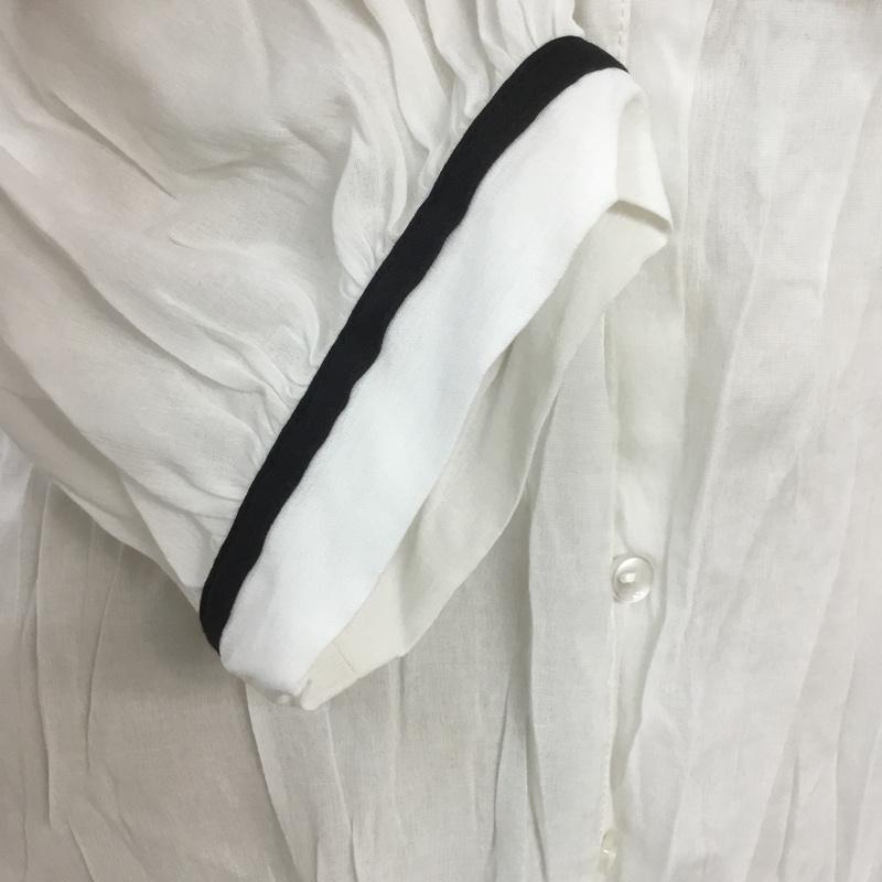 ダブルクローゼット w closet シャツ、ブラウス 七分袖 FREE 無地 白 / ホワイト /  レディース USED 古着 中古 10068299