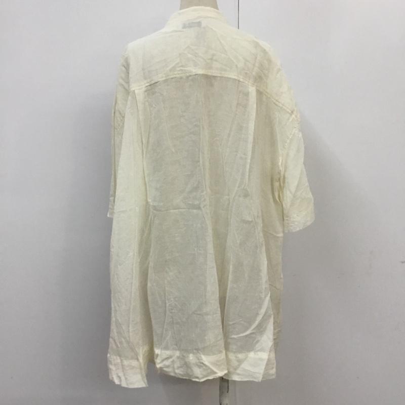 ジーナシス JEANASIS シャツ、ブラウス 半袖 JS063432CF リネンカフタンプルオーバーシャツ FREE 無地 白 / ホワイト /  レディース USED 古着 中古 10068300