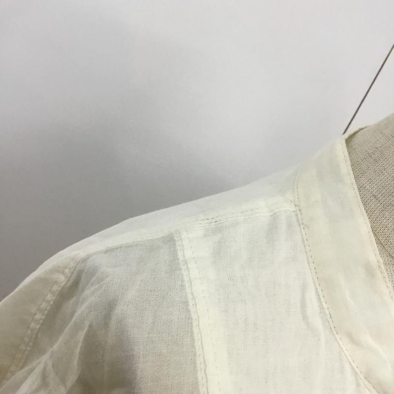 ジーナシス JEANASIS シャツ、ブラウス 半袖 JS063432CF リネンカフタンプルオーバーシャツ FREE 無地 白 / ホワイト /  レディース USED 古着 中古 10068300