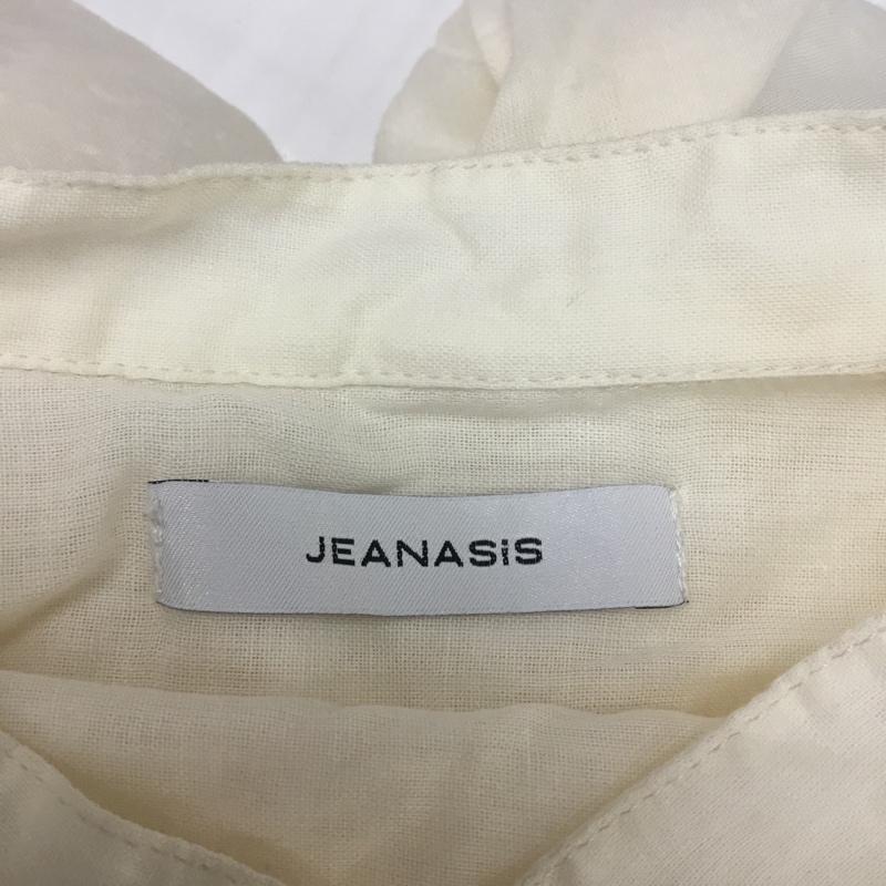ジーナシス JEANASIS シャツ、ブラウス 半袖 JS063432CF リネンカフタンプルオーバーシャツ FREE 無地 白 / ホワイト /  レディース USED 古着 中古 10068300