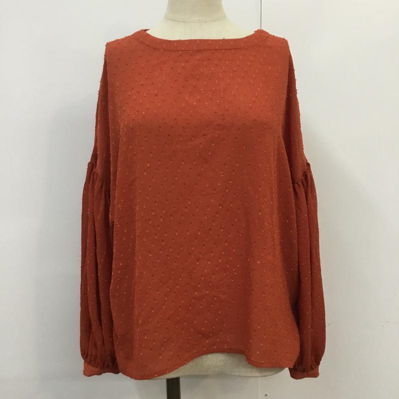 ジーナシス JEANASIS カットソー 長袖 FREE 無地 橙 / オレンジ /  レディース USED 古着 中古 10068301
