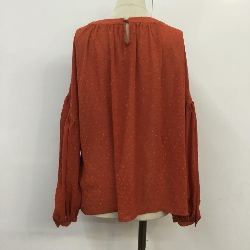 ジーナシス JEANASIS カットソー 長袖 FREE 無地 橙 / オレンジ /  レディース USED 古着 中古 10068301