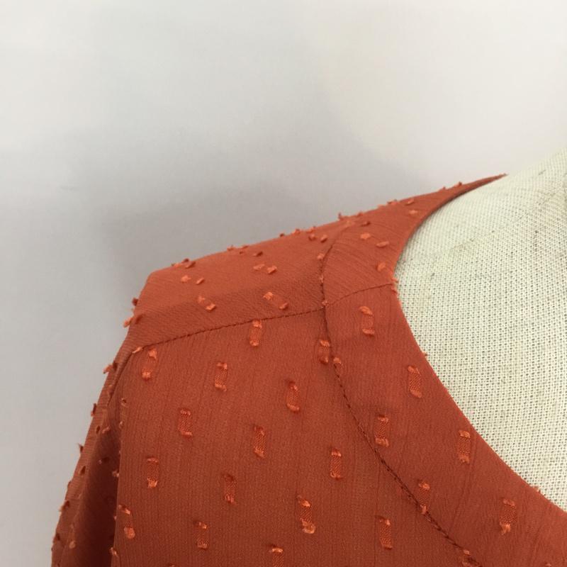 ジーナシス JEANASIS カットソー 長袖 FREE 無地 橙 / オレンジ /  レディース USED 古着 中古 10068301