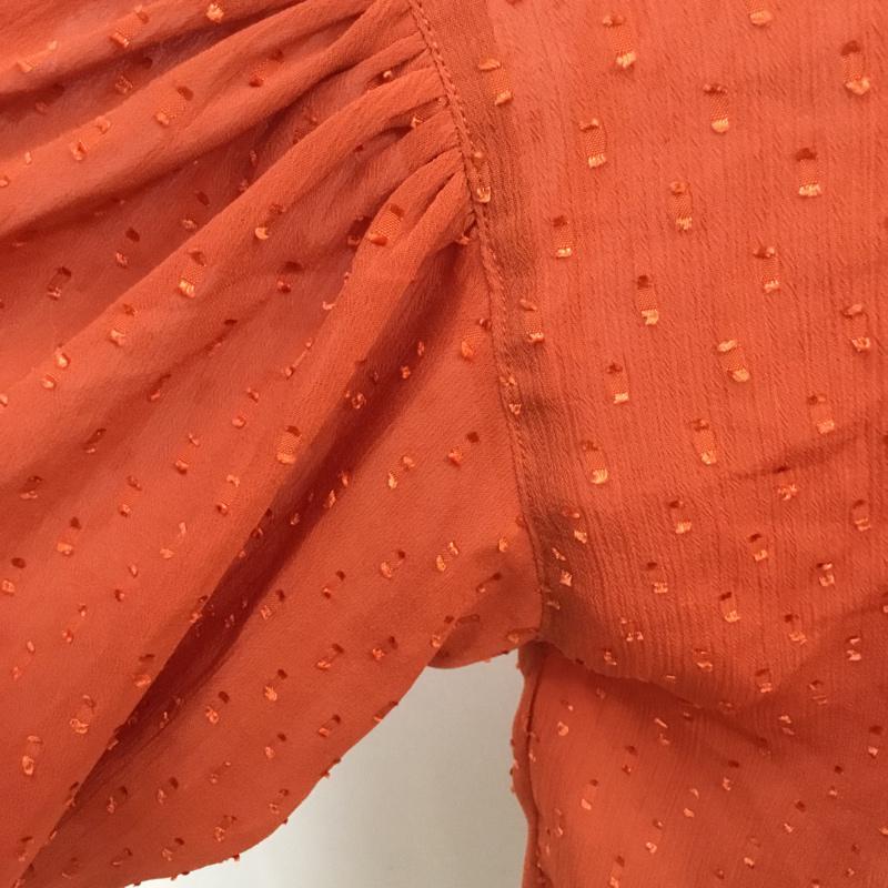 ジーナシス JEANASIS カットソー 長袖 FREE 無地 橙 / オレンジ /  レディース USED 古着 中古 10068301