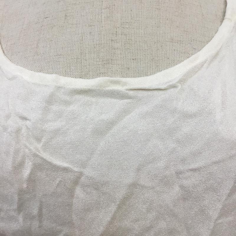 ザラベーシック ZARA BASIC カットソー 半袖 タグ付 XL 無地 白 / ホワイト /  レディース USED 古着 中古 10068306