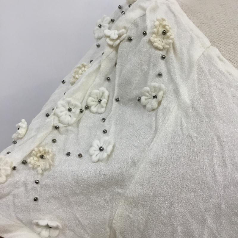 ザラベーシック ZARA BASIC カットソー 半袖 タグ付 XL 無地 白 / ホワイト /  レディース USED 古着 中古 10068306