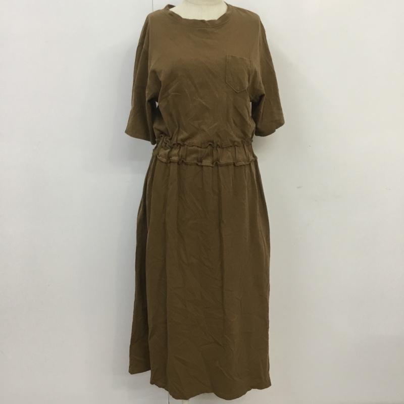 ローリーズファーム LOWRYS FARM ワンピース ロングスカート FREE 無地 茶 / ブラウン /  レディース USED 古着 中古 10068339