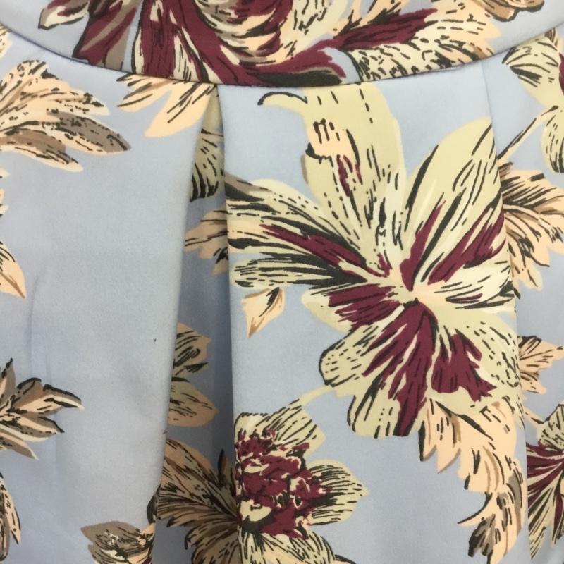 リリー ブラウン Lily Brown スカート ミニスカート 0 総柄 水色 / ライトブルー /  レディース USED 古着 中古 10068343