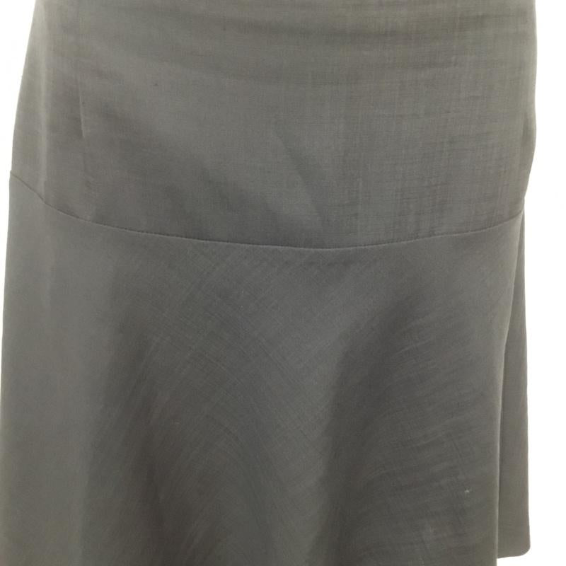 インディヴィ INDIVI スカート ひざ丈スカート 38 無地 黒 / ブラック /  レディース USED 古着 中古 10068361