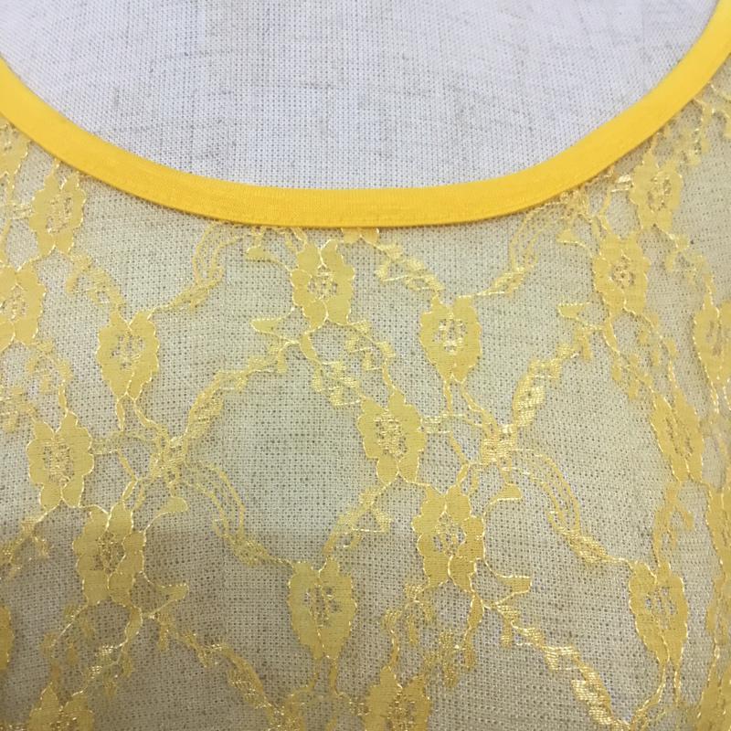 セシルマクビー CECIL McBEE カットソー 半袖 M 無地 黄 / イエロー /  レディース USED 古着 中古 10068363