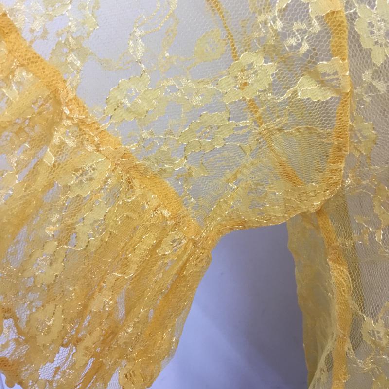 セシルマクビー CECIL McBEE カットソー 半袖 M 無地 黄 / イエロー /  レディース USED 古着 中古 10068363