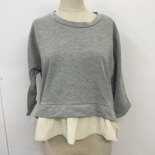 チャオパニック CIAOPANIC カットソー 七分袖 FREE 無地 灰 / グレー /  レディース USED 古着 中古 10068365