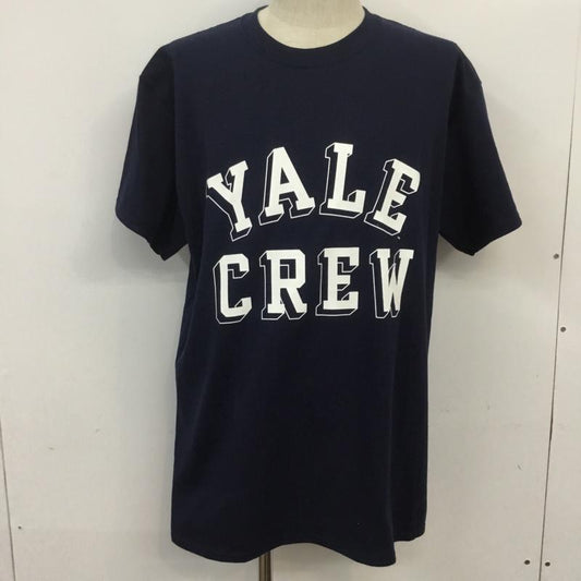 スクリーンスターズ SCREEN STARS Tシャツ 半袖 22TS-YL タグ付き YALE CREW L ロゴ、文字 紺 / ネイビー /  メンズ USED 古着 中古 10068383
