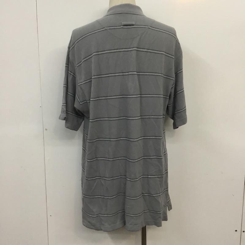 コロンビア Columbia ポロシャツ 半袖 SP04 AE6230 L ボーダー柄 灰 / グレー /  メンズ USED 古着 中古 10068389