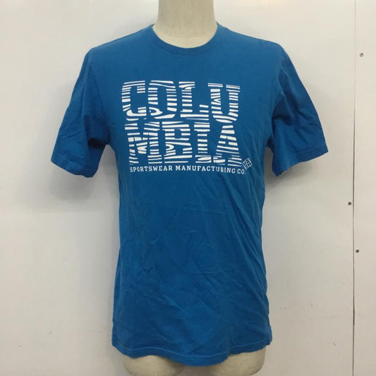 コロンビア Columbia Tシャツ 半袖 112 EM1993 クルーネック S プリント 青 / ブルー /  メンズ USED 古着 中古 10068404
