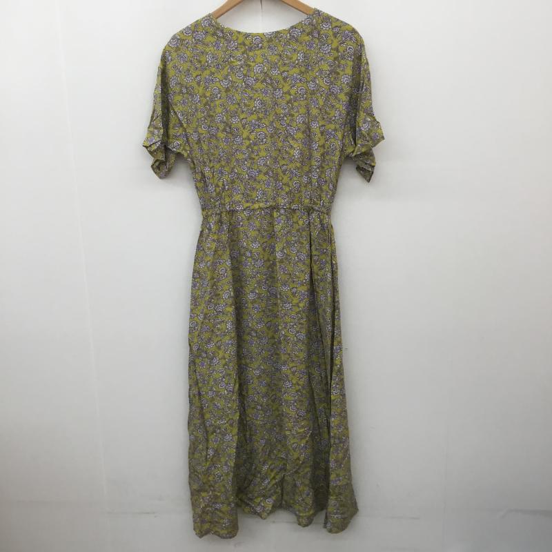 グローバルワーク GLOBAL WORK ワンピース ロングスカート M 花柄 黄緑 / イエローグリーン /  レディース USED 古着 中古 10068449