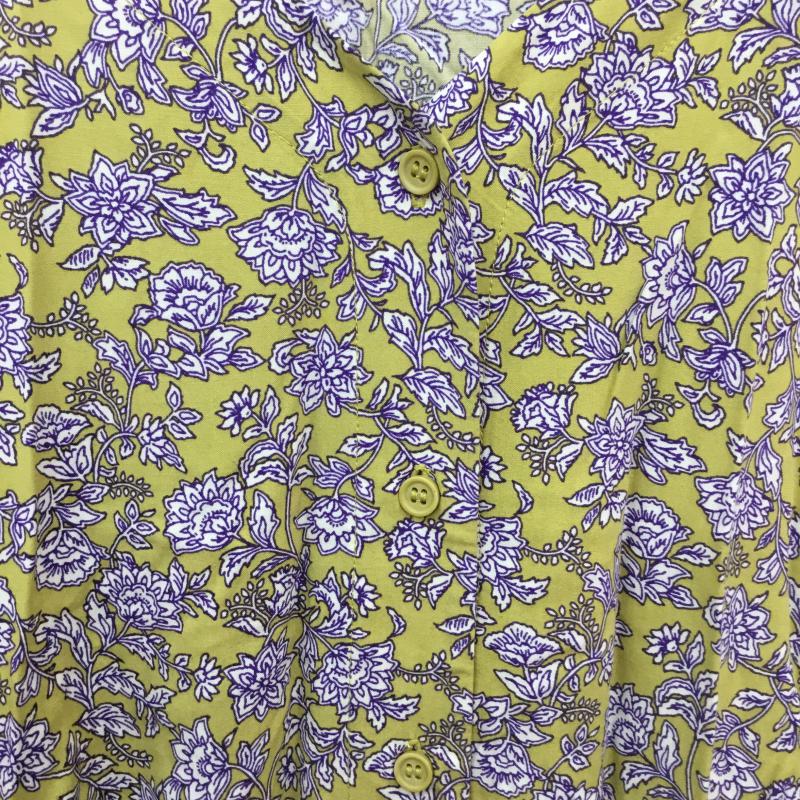 グローバルワーク GLOBAL WORK ワンピース ロングスカート M 花柄 黄緑 / イエローグリーン /  レディース USED 古着 中古 10068449