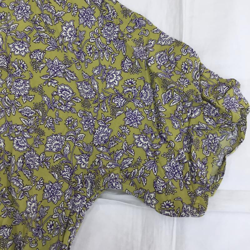 グローバルワーク GLOBAL WORK ワンピース ロングスカート M 花柄 黄緑 / イエローグリーン /  レディース USED 古着 中古 10068449
