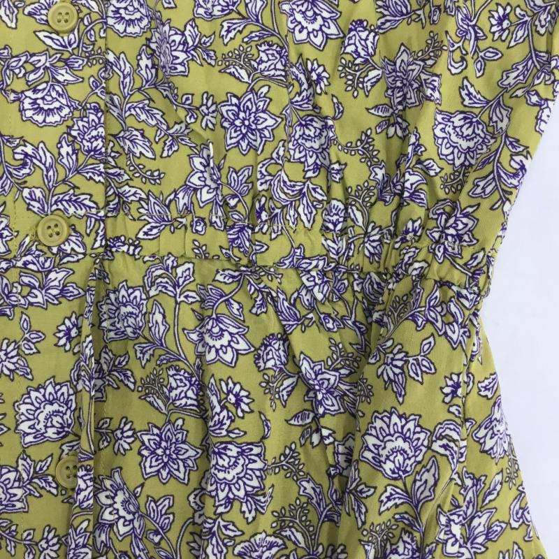 グローバルワーク GLOBAL WORK ワンピース ロングスカート M 花柄 黄緑 / イエローグリーン /  レディース USED 古着 中古 10068449